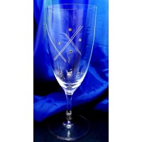 LsG Crystal Skleničky na pivo 24 x Swarovski krystal ručně broušené dekor Karla Kat 6076 380ml 6 Ks.